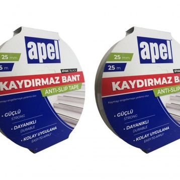 Apel Kaydırmaz Siyah 25 mmx25 m Bant