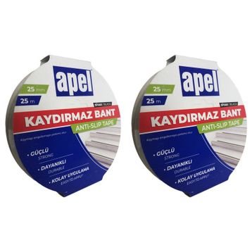 Apel Kaydırmaz Siyah 25 mmx25 m Bant