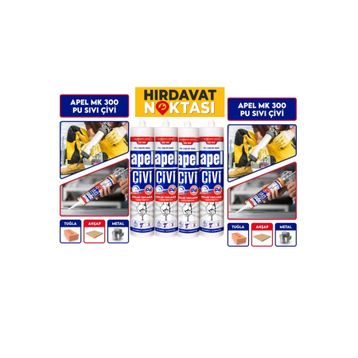 Apel PU Sıvı Çivi Şeffaf 4x300 gr Montaj Yapıştırıcısı
