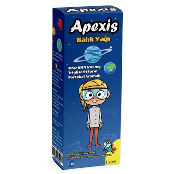 Apexis Portakal Aromalı 150 ml Balık Yağı