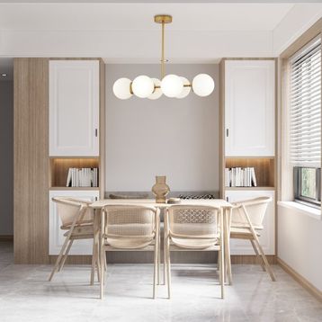 Aplika Lema 6'lı Eskitme Modern Avize
