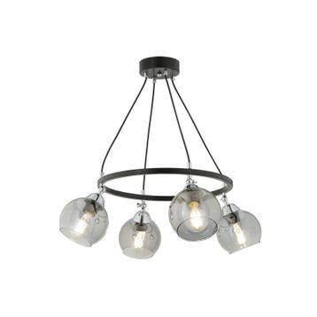 Apliqa 3418-03-BL Flora 3'lü Krom Detaylı Avize