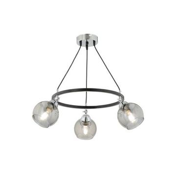 Apliqa 3418-03-BL Flora 3'lü Krom Detaylı Avize