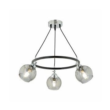Apliqa 3418-03-BL Flora 3'lü Krom Detaylı Avize