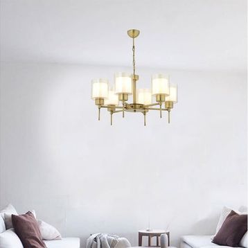 Apliqa 3421-06-FR Goldie 6'lı Eskitme Avize