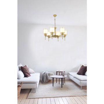 Apliqa 3421-06-FR Goldie 6'lı Eskitme Avize