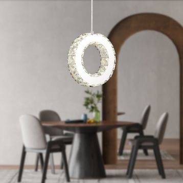 Apliqa Akanay Tekli Krom Led Kristal Avize