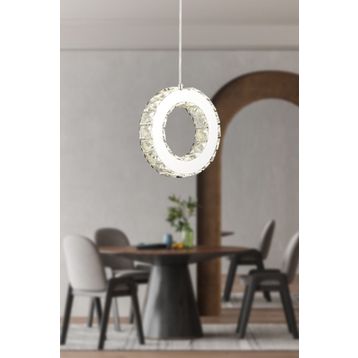 Apliqa Akanay Tekli Krom Led Kristal Avize