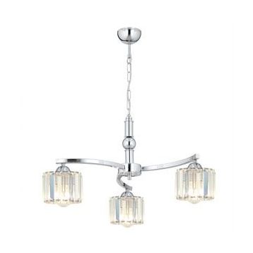 Apliqa Amir 3 Kollu Krom Kaplama Avize
