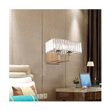 Apliqa Brambles Eskitme Kristal Taşlı Duvar Lambası Yatak Odası Yatak Başı Salon için Aplik