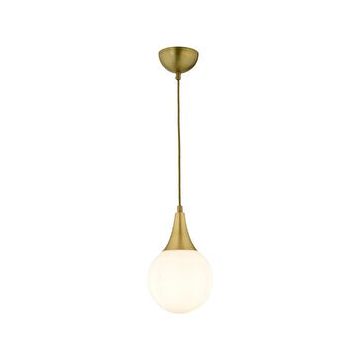 Apliqa Damla Gold Tekli Bal Camlı Eskitme Modern Sarkıt Avize