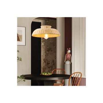 Apliqa Enrico Tekli Rattan Modern Tasarım Oturma Odası Avize