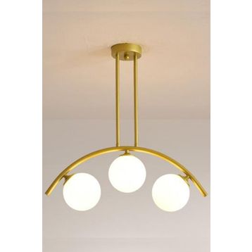 Apliqa Fralde 3 Lü Gold Boyalı Salon Avize
