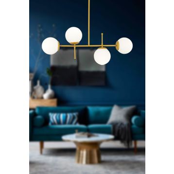 Apliqa Günay 4 Lü Gold Salon Avize