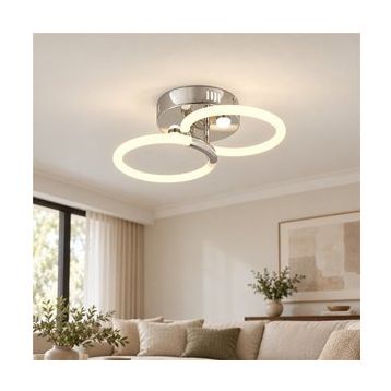 Apliqa Honos 2'li Krom 32 Watt Plafonyer Led Avize