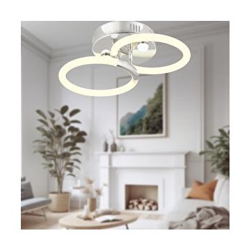 Apliqa Honos 2'li Krom 32 Watt Plafonyer Led Avize