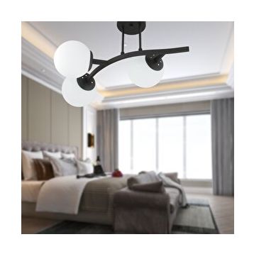 Apliqa İzem 3'lü Siyah Modern Avize