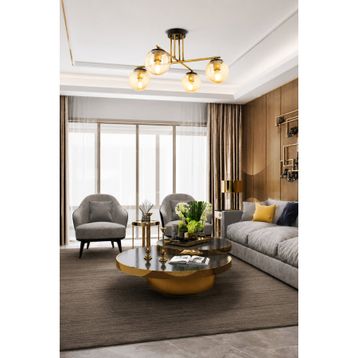 Apliqa Mali 4 Kollu Eskitme Balcam Modern Yatak Odası Mutfak Salon Avize