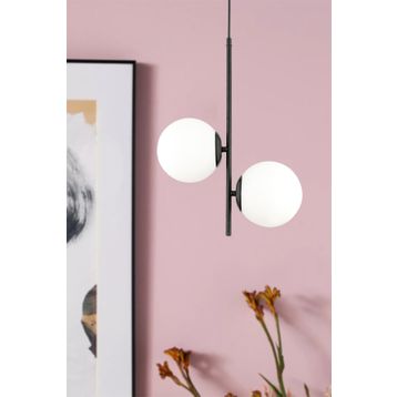 Apliqa Malibu 2 Li Siyah Modern Salon Avize