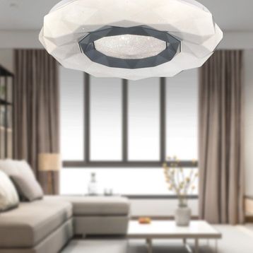 Apliqa Paris Tekli Beyaz 3 Renkli 37 Watt Ledli Avize