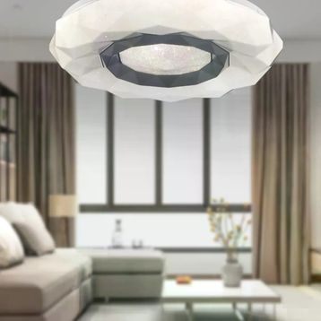 Apliqa Paris Tekli Beyaz 3 Renkli 37 Watt Ledli Avize