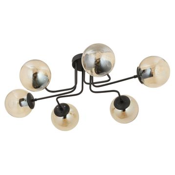 Apliqa Tanyer 6 Lı Siyah Salon Avize