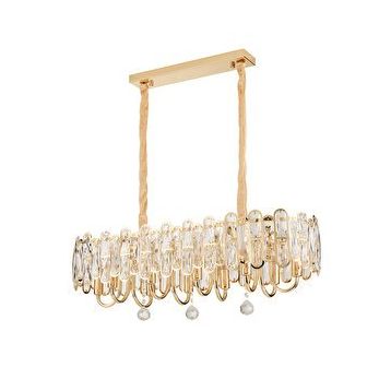 Apliqa Tortes 80'lik Gold Kristal Taşlı Avize
