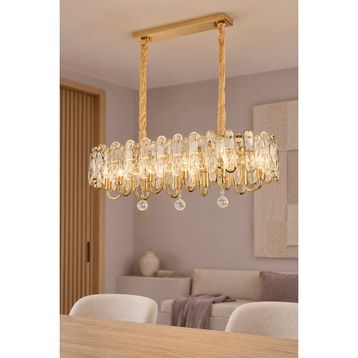 Apliqa Tortes 80'lik Gold Kristal Taşlı Avize