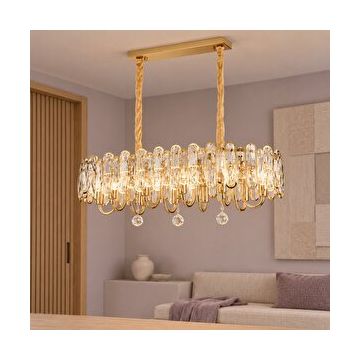 Apliqa Tortes 80'lik Gold Kristal Taşlı Avize