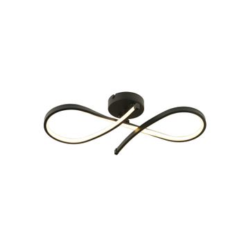 Apliqa Vetto Siyah 38 Watt Modern Plafonyer Led Avize