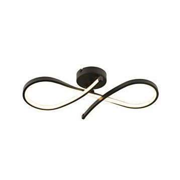 Apliqa Vetto Siyah 38 Watt Modern Plafonyer Led Avize