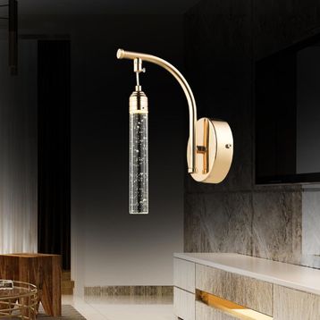 Apliqa Zaki Tekli Gold Led Aplik