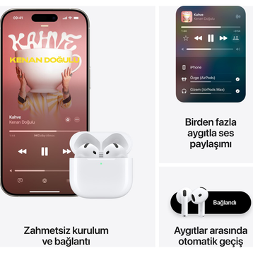 Apple AirPods 4. Nesil ANC MXP93TU/A
