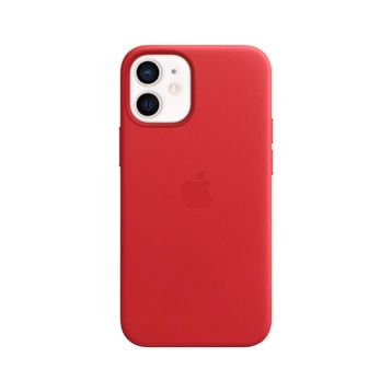 Apple İphone 12 Mini İçin Product Red Magsafe Özellikli Deri Kılıf