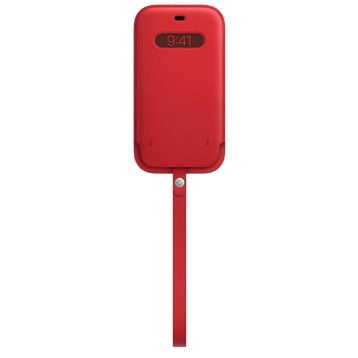 Apple İphone 12 Pro Max İçin Product Red Magsafe Özellikli Deri Kılıf