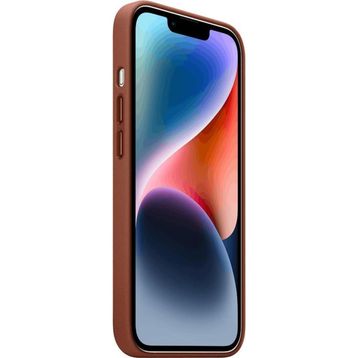 Apple Iphone 14 Plus Magsafe Özellikli Deri Toprak Kırmızısı Telefon Kılıfı