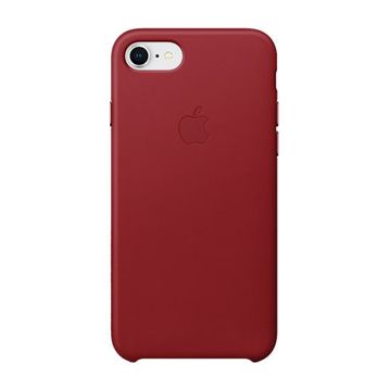 Apple iPhone 8-7 Kırmızı Deri Kılıf