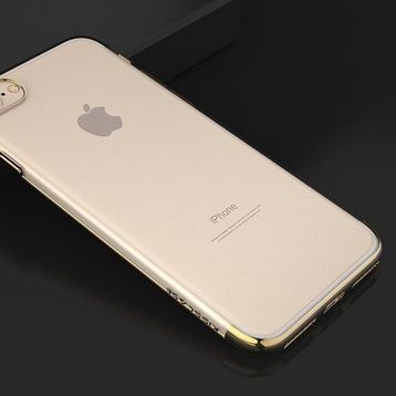 Apple iPhone 8 Kılıf Dört Köşeli Lazer Silikon Kapak
