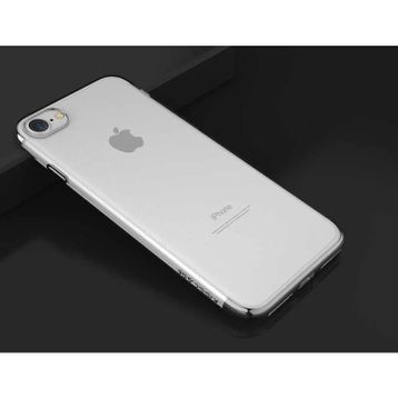Apple iPhone 8 Kılıf Dört Köşeli Lazer Silikon Kapak