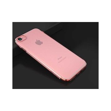 Apple iPhone 8 Kılıf Dört Köşeli Lazer Silikon Kapak