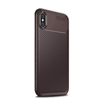 Apple İphone XS Negro Karbon Silikon Kılıf