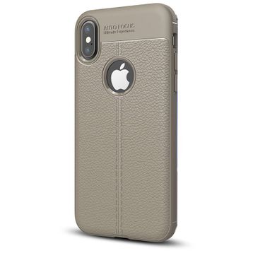 Apple İphone Xs Niss Deri Görünümlü Ultra Koruma Silikon Kılıf