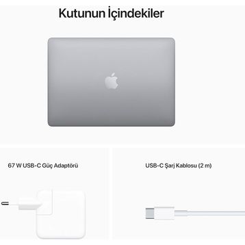 Apple MacBook Pro MNEH3TU/A M2 8GB RAM 256GB SSD macOS 13.3 inç Uzay Grisi Laptop - Notebook