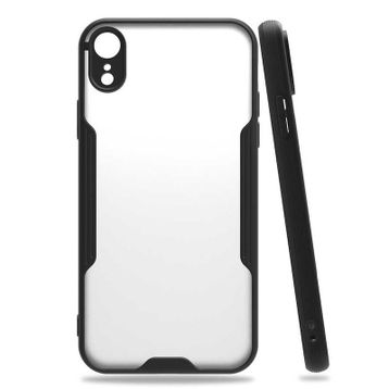 Apple MFONI_101566 iPhone Xr Arka Koruma Kapak Mavi Kelebekler Desenli Silikon Kılıf