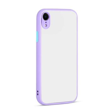 Apple MFONI_101566 iPhone Xr Arka Koruma Kapak Mavi Kelebekler Desenli Silikon Kılıf