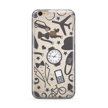 Apple MFONI_101888 iPhone 6 6s Arka Koruma Kapak Kiyafetler Desenli Silikon Kılıf