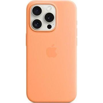 Apple MT1H3ZM/A iPhone 15 Pro MagSafe Silikon Turuncu Sorbe Kılıf
