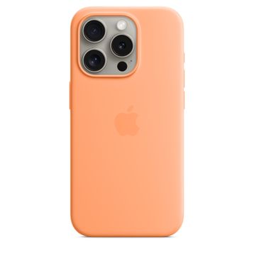 Apple MT1H3ZM/A iPhone 15 Pro MagSafe Silikon Turuncu Sorbe Kılıf