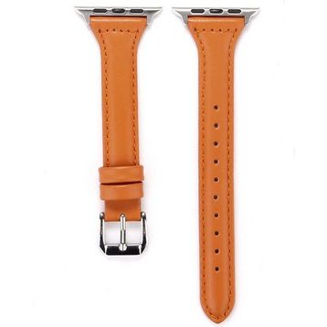 Apple Watch KRD-28 40mm Deri Kordon Kahverengi