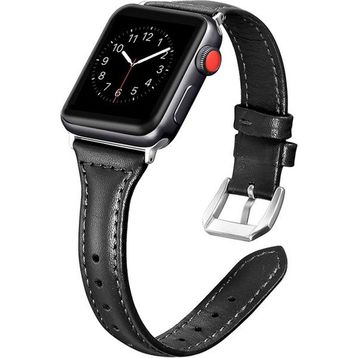 Apple Watch KRD-28 42mm Deri Kordon Siyah